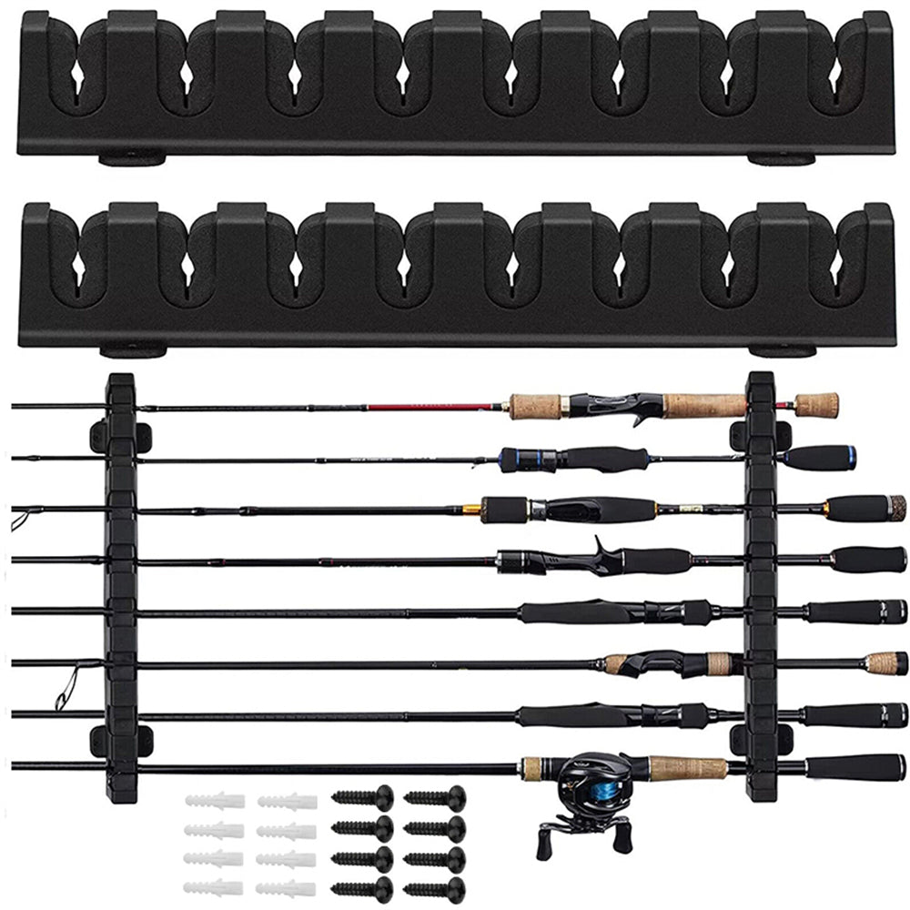 horizontal fishing rod holders