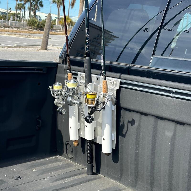 truck bed fishing rod holder