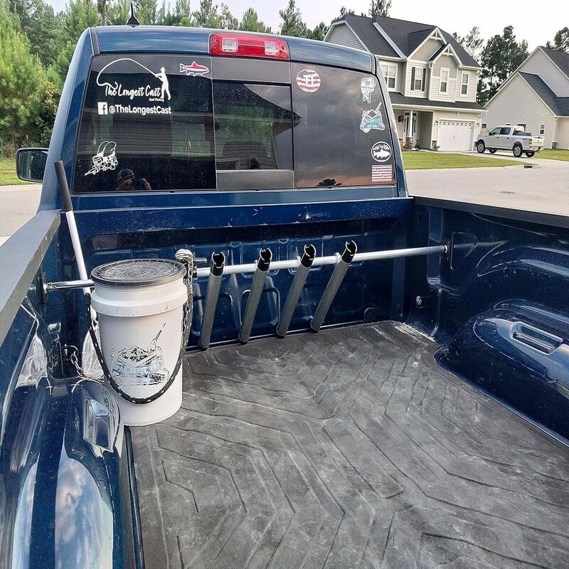 truck bed fishing rod holder