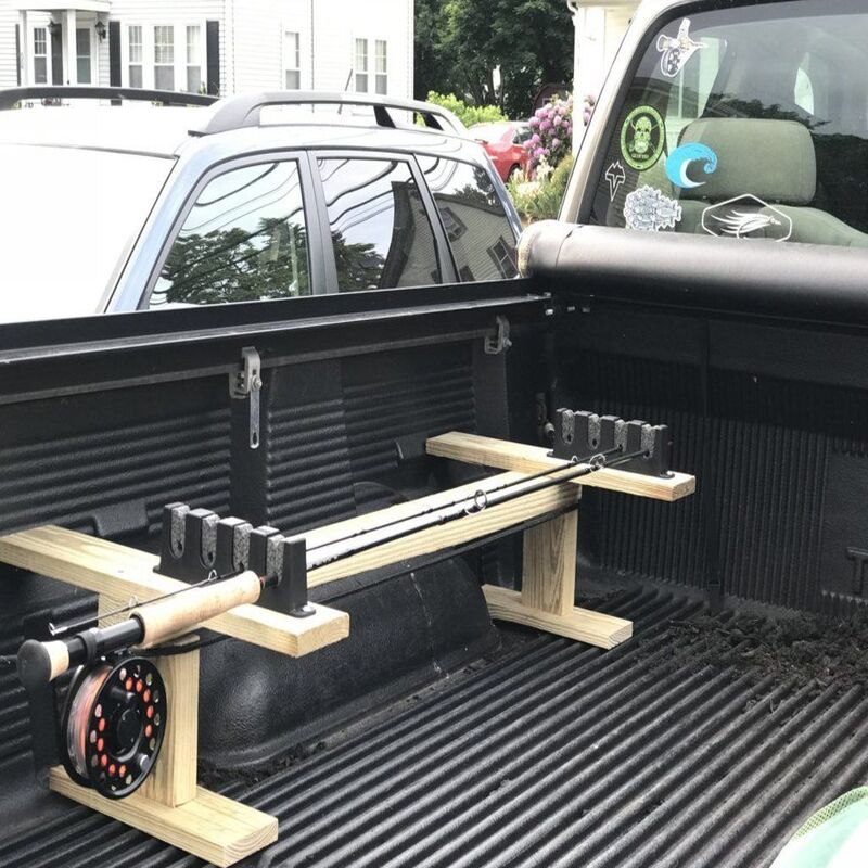 truck bed fishing rod holder