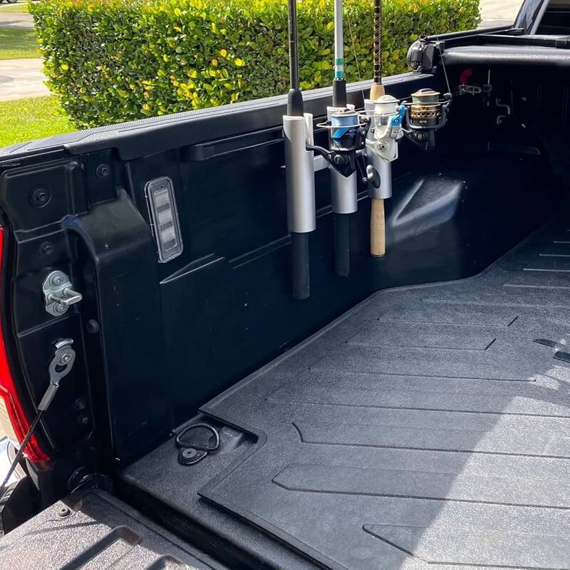 truck bed fishing rod holder